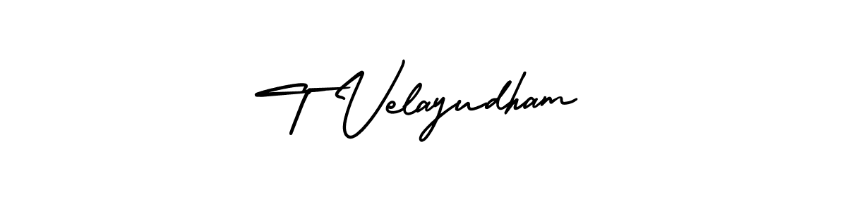 Make a short T Velayudham signature style. Manage your documents anywhere anytime using AmerikaSignatureDemo-Regular. Create and add eSignatures, submit forms, share and send files easily. T Velayudham signature style 3 images and pictures png