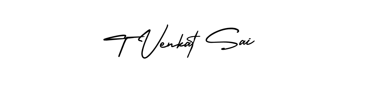 It looks lik you need a new signature style for name T Venkat Sai. Design unique handwritten (AmerikaSignatureDemo-Regular) signature with our free signature maker in just a few clicks. T Venkat Sai signature style 3 images and pictures png