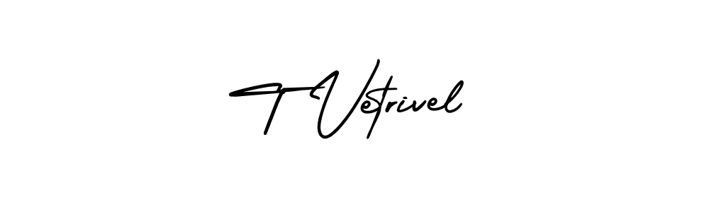 Also You can easily find your signature by using the search form. We will create T Vetrivel name handwritten signature images for you free of cost using AmerikaSignatureDemo-Regular sign style. T Vetrivel signature style 3 images and pictures png