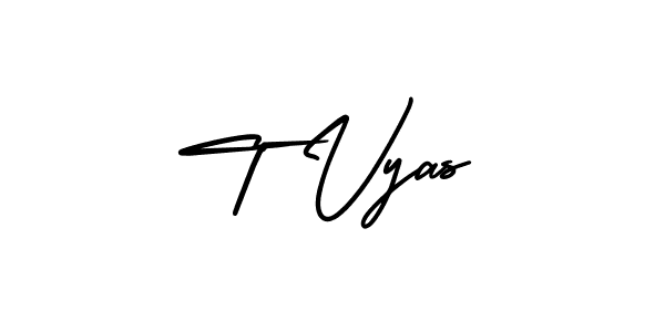 if you are searching for the best signature style for your name T Vyas. so please give up your signature search. here we have designed multiple signature styles  using AmerikaSignatureDemo-Regular. T Vyas signature style 3 images and pictures png
