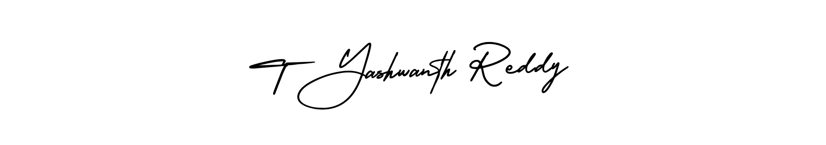 Also You can easily find your signature by using the search form. We will create T Yashwanth Reddy name handwritten signature images for you free of cost using AmerikaSignatureDemo-Regular sign style. T Yashwanth Reddy signature style 3 images and pictures png