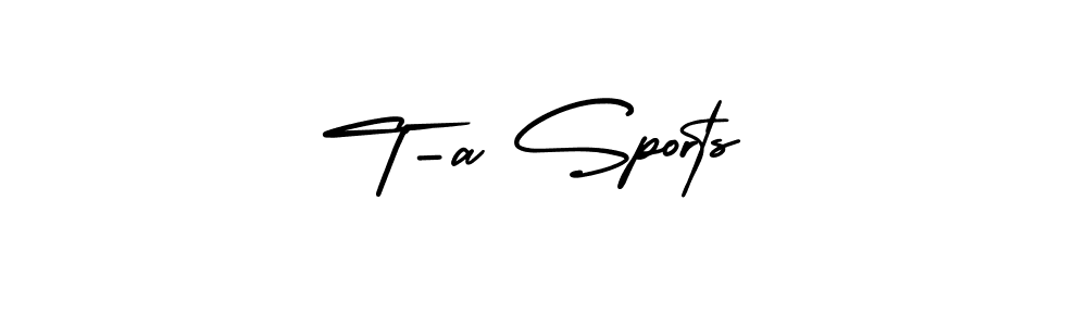 Make a beautiful signature design for name T-a Sports. Use this online signature maker to create a handwritten signature for free. T-a Sports signature style 3 images and pictures png