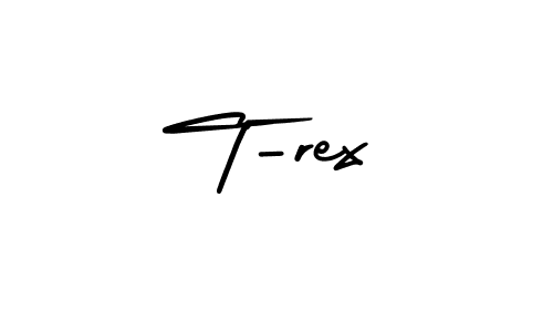 Design your own signature with our free online signature maker. With this signature software, you can create a handwritten (AmerikaSignatureDemo-Regular) signature for name T-rex. T-rex signature style 3 images and pictures png