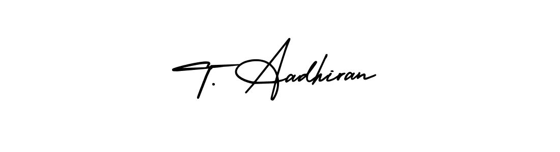 Here are the top 10 professional signature styles for the name T. Aadhiran. These are the best autograph styles you can use for your name. T. Aadhiran signature style 3 images and pictures png