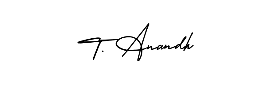 How to Draw T. Anandh signature style? AmerikaSignatureDemo-Regular is a latest design signature styles for name T. Anandh. T. Anandh signature style 3 images and pictures png
