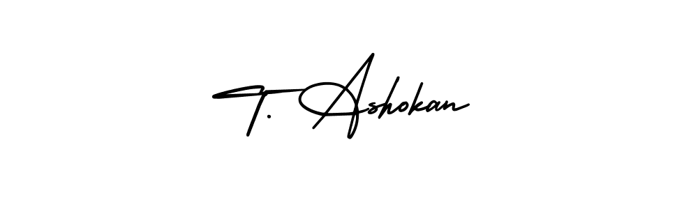 Best and Professional Signature Style for T. Ashokan. AmerikaSignatureDemo-Regular Best Signature Style Collection. T. Ashokan signature style 3 images and pictures png