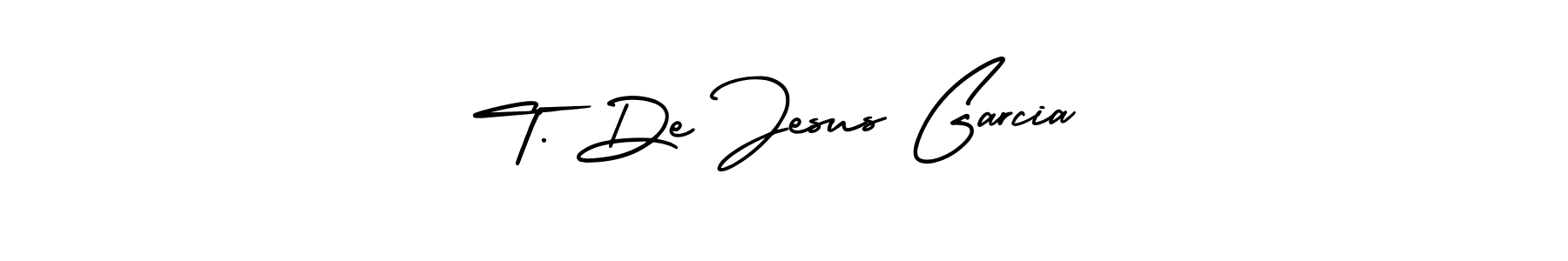 T. De Jesus Garcia stylish signature style. Best Handwritten Sign (AmerikaSignatureDemo-Regular) for my name. Handwritten Signature Collection Ideas for my name T. De Jesus Garcia. T. De Jesus Garcia signature style 3 images and pictures png