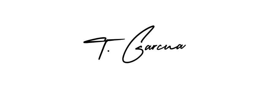 This is the best signature style for the T. Garcua name. Also you like these signature font (AmerikaSignatureDemo-Regular). Mix name signature. T. Garcua signature style 3 images and pictures png