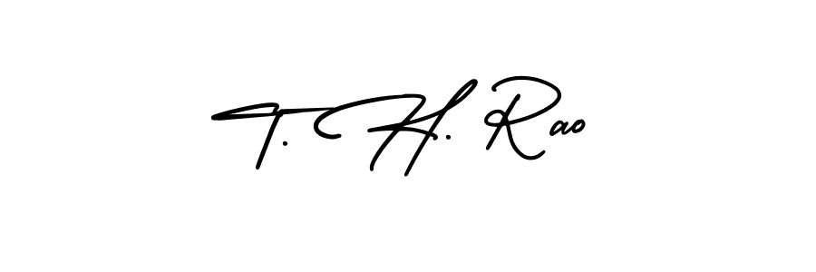 Make a beautiful signature design for name T. H. Rao. Use this online signature maker to create a handwritten signature for free. T. H. Rao signature style 3 images and pictures png
