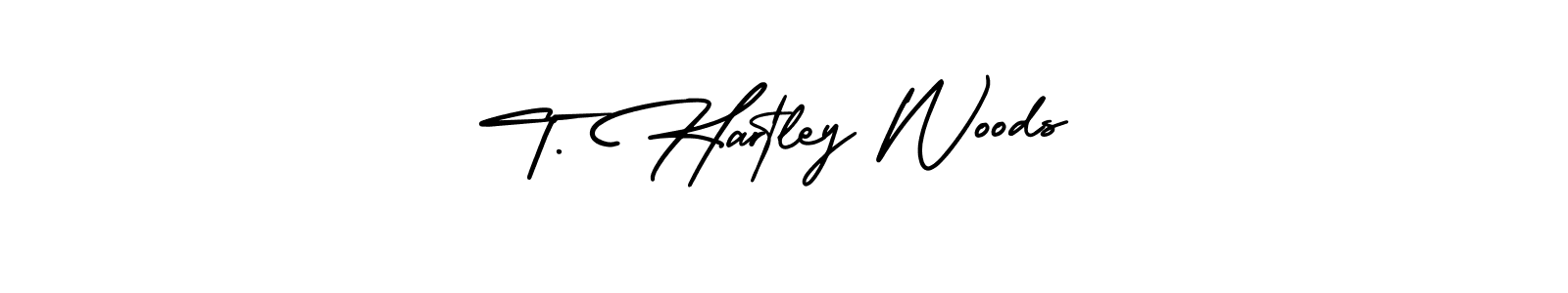 How to Draw T. Hartley Woods signature style? AmerikaSignatureDemo-Regular is a latest design signature styles for name T. Hartley Woods. T. Hartley Woods signature style 3 images and pictures png