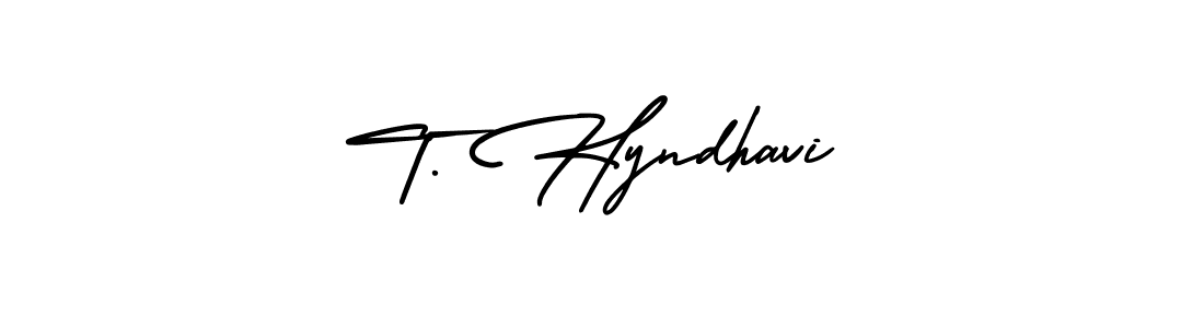 Also we have T. Hyndhavi name is the best signature style. Create professional handwritten signature collection using AmerikaSignatureDemo-Regular autograph style. T. Hyndhavi signature style 3 images and pictures png