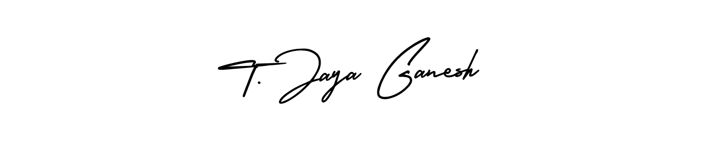 AmerikaSignatureDemo-Regular is a professional signature style that is perfect for those who want to add a touch of class to their signature. It is also a great choice for those who want to make their signature more unique. Get T. Jaya Ganesh name to fancy signature for free. T. Jaya Ganesh signature style 3 images and pictures png