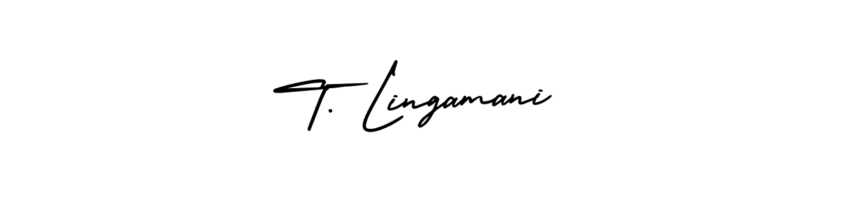 Also we have T. Lingamani name is the best signature style. Create professional handwritten signature collection using AmerikaSignatureDemo-Regular autograph style. T. Lingamani signature style 3 images and pictures png