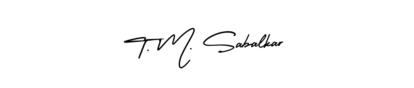 Also we have T. M. Sabalkar name is the best signature style. Create professional handwritten signature collection using AmerikaSignatureDemo-Regular autograph style. T. M. Sabalkar signature style 3 images and pictures png