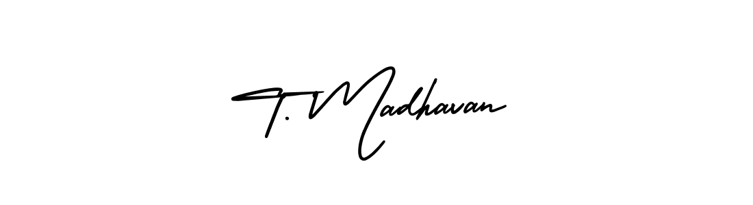 Make a beautiful signature design for name T. Madhavan. Use this online signature maker to create a handwritten signature for free. T. Madhavan signature style 3 images and pictures png