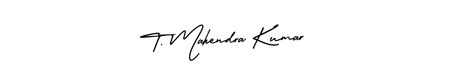 T. Mahendra Kumar stylish signature style. Best Handwritten Sign (AmerikaSignatureDemo-Regular) for my name. Handwritten Signature Collection Ideas for my name T. Mahendra Kumar. T. Mahendra Kumar signature style 3 images and pictures png