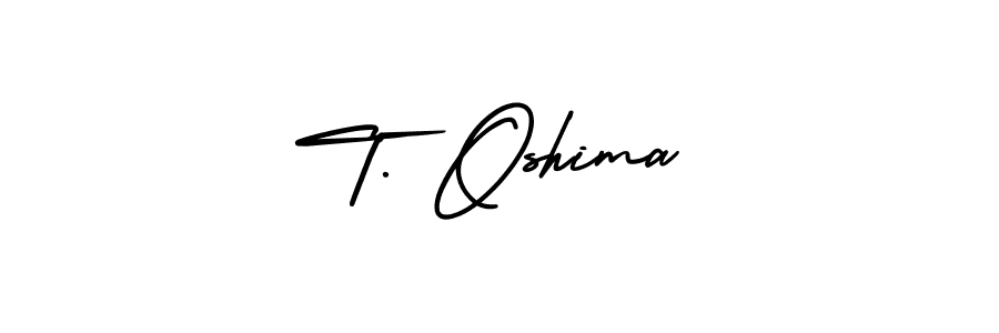 Use a signature maker to create a handwritten signature online. With this signature software, you can design (AmerikaSignatureDemo-Regular) your own signature for name T. Oshima. T. Oshima signature style 3 images and pictures png