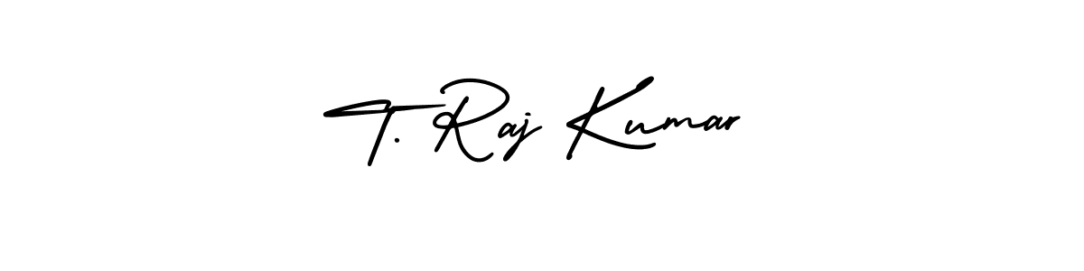 Also You can easily find your signature by using the search form. We will create T. Raj Kumar name handwritten signature images for you free of cost using AmerikaSignatureDemo-Regular sign style. T. Raj Kumar signature style 3 images and pictures png