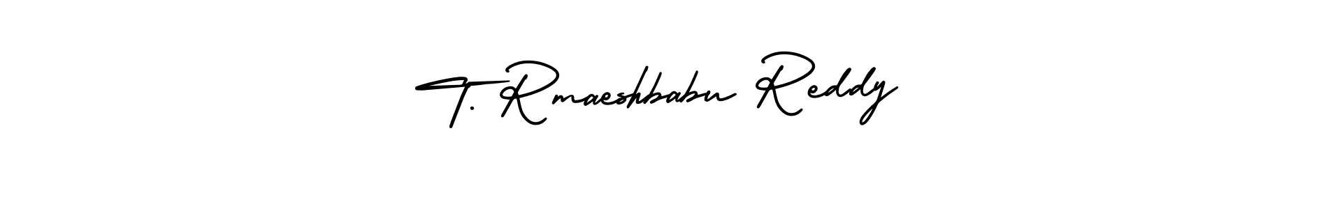 Design your own signature with our free online signature maker. With this signature software, you can create a handwritten (AmerikaSignatureDemo-Regular) signature for name T. Rmaeshbabu Reddy. T. Rmaeshbabu Reddy signature style 3 images and pictures png