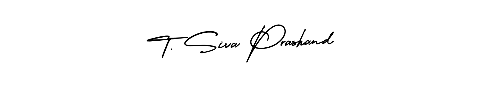 Similarly AmerikaSignatureDemo-Regular is the best handwritten signature design. Signature creator online .You can use it as an online autograph creator for name T. Siva Prashand. T. Siva Prashand signature style 3 images and pictures png