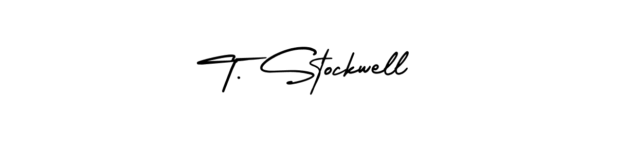 Make a short T. Stockwell signature style. Manage your documents anywhere anytime using AmerikaSignatureDemo-Regular. Create and add eSignatures, submit forms, share and send files easily. T. Stockwell signature style 3 images and pictures png