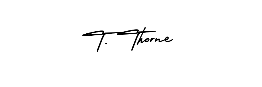 It looks lik you need a new signature style for name T. Thorne. Design unique handwritten (AmerikaSignatureDemo-Regular) signature with our free signature maker in just a few clicks. T. Thorne signature style 3 images and pictures png