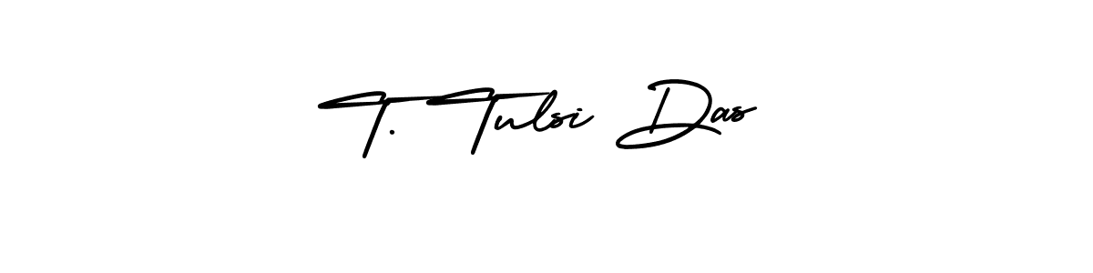 This is the best signature style for the T. Tulsi Das name. Also you like these signature font (AmerikaSignatureDemo-Regular). Mix name signature. T. Tulsi Das signature style 3 images and pictures png