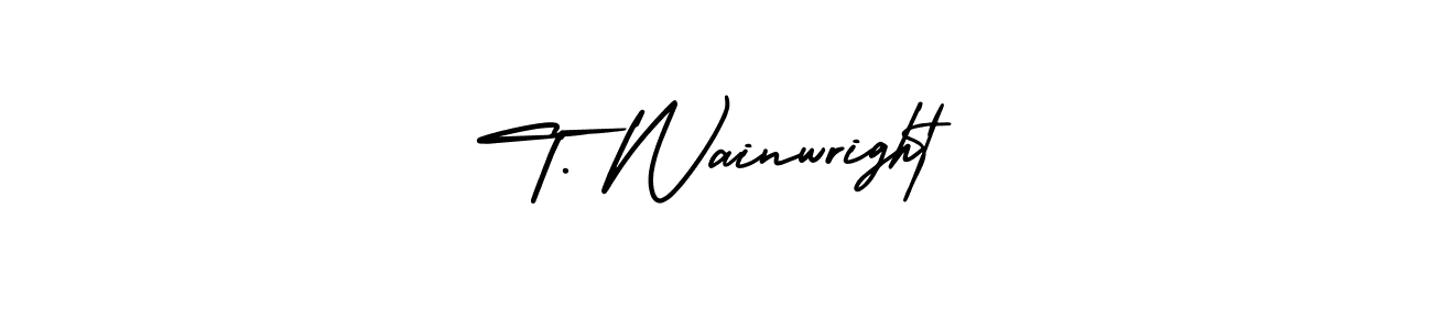 Also You can easily find your signature by using the search form. We will create T. Wainwright name handwritten signature images for you free of cost using AmerikaSignatureDemo-Regular sign style. T. Wainwright signature style 3 images and pictures png