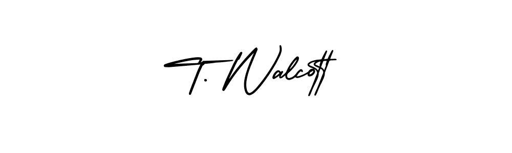 Also You can easily find your signature by using the search form. We will create T. Walcott name handwritten signature images for you free of cost using AmerikaSignatureDemo-Regular sign style. T. Walcott signature style 3 images and pictures png