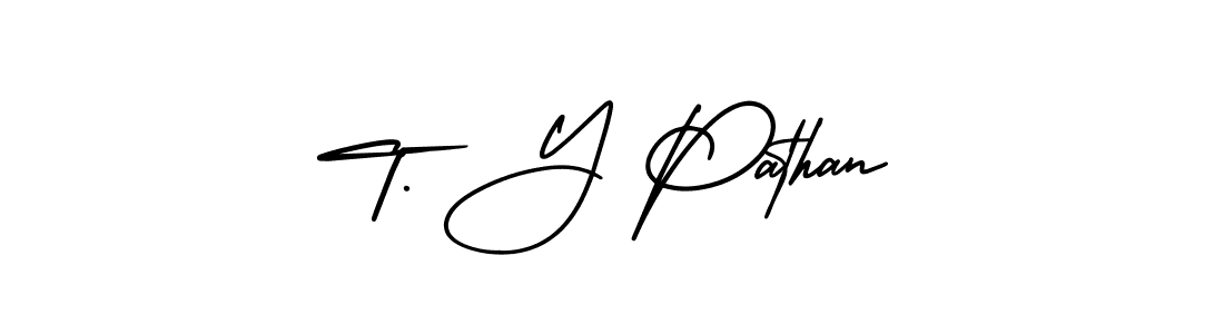 Make a beautiful signature design for name T. Y Pathan. Use this online signature maker to create a handwritten signature for free. T. Y Pathan signature style 3 images and pictures png