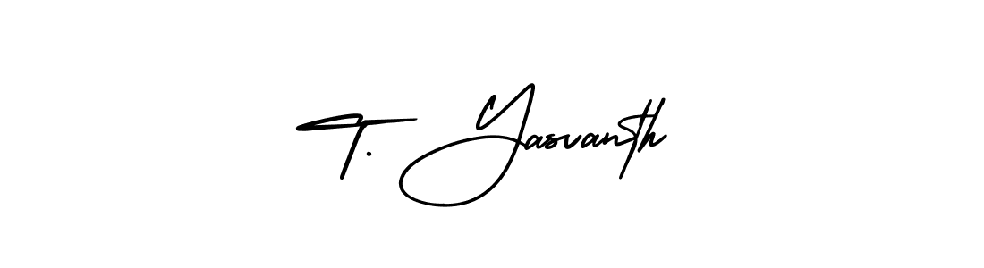 AmerikaSignatureDemo-Regular is a professional signature style that is perfect for those who want to add a touch of class to their signature. It is also a great choice for those who want to make their signature more unique. Get T. Yasvanth name to fancy signature for free. T. Yasvanth signature style 3 images and pictures png