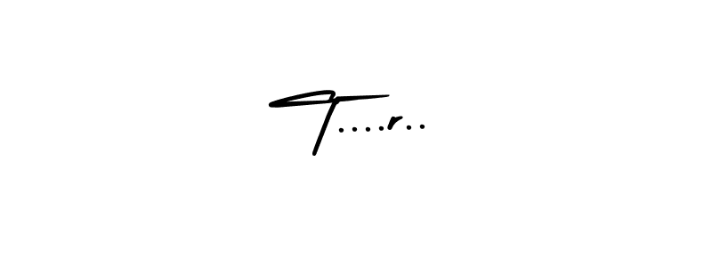 How to make T....r.. name signature. Use AmerikaSignatureDemo-Regular style for creating short signs online. This is the latest handwritten sign. T....r.. signature style 3 images and pictures png