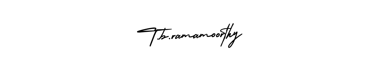 This is the best signature style for the T.b.ramamoorthy name. Also you like these signature font (AmerikaSignatureDemo-Regular). Mix name signature. T.b.ramamoorthy signature style 3 images and pictures png