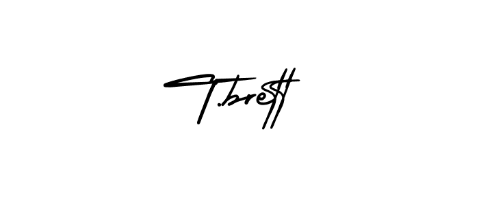 This is the best signature style for the T.brett name. Also you like these signature font (AmerikaSignatureDemo-Regular). Mix name signature. T.brett signature style 3 images and pictures png