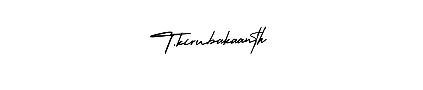 Similarly AmerikaSignatureDemo-Regular is the best handwritten signature design. Signature creator online .You can use it as an online autograph creator for name T.kirubakaanth. T.kirubakaanth signature style 3 images and pictures png