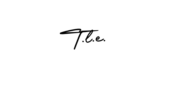 Also we have T.l.e. name is the best signature style. Create professional handwritten signature collection using AmerikaSignatureDemo-Regular autograph style. T.l.e. signature style 3 images and pictures png