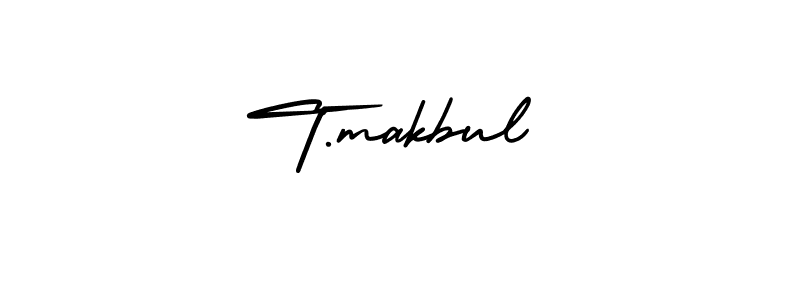 Make a beautiful signature design for name T.makbul. Use this online signature maker to create a handwritten signature for free. T.makbul signature style 3 images and pictures png