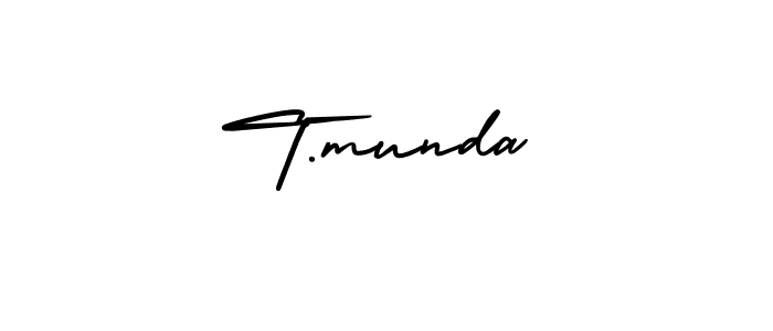 Also we have T.munda name is the best signature style. Create professional handwritten signature collection using AmerikaSignatureDemo-Regular autograph style. T.munda signature style 3 images and pictures png