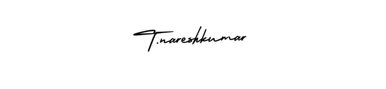 Also we have T.nareshkumar name is the best signature style. Create professional handwritten signature collection using AmerikaSignatureDemo-Regular autograph style. T.nareshkumar signature style 3 images and pictures png