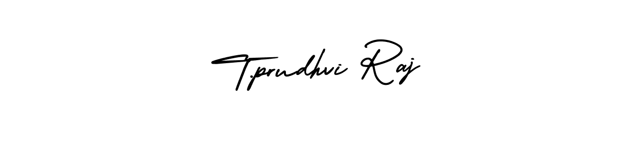 Design your own signature with our free online signature maker. With this signature software, you can create a handwritten (AmerikaSignatureDemo-Regular) signature for name T.prudhvi Raj. T.prudhvi Raj signature style 3 images and pictures png