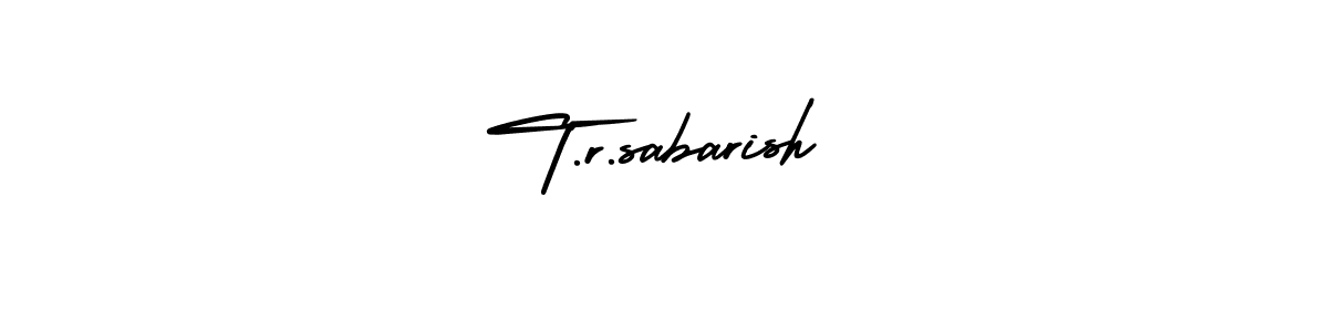 Also we have T.r.sabarish name is the best signature style. Create professional handwritten signature collection using AmerikaSignatureDemo-Regular autograph style. T.r.sabarish signature style 3 images and pictures png