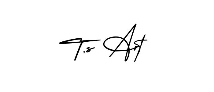 Use a signature maker to create a handwritten signature online. With this signature software, you can design (AmerikaSignatureDemo-Regular) your own signature for name T.s Art. T.s Art signature style 3 images and pictures png