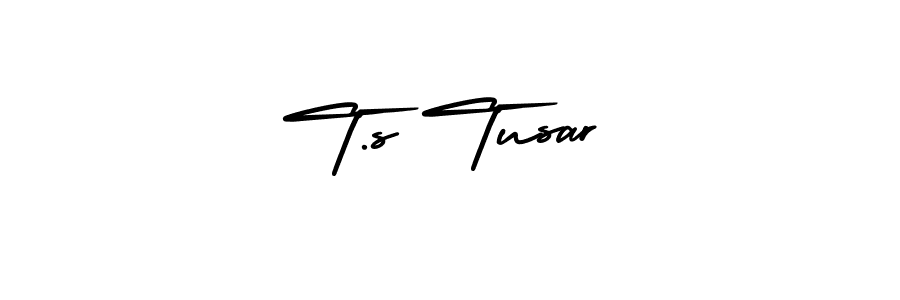 Also we have T.s Tusar name is the best signature style. Create professional handwritten signature collection using AmerikaSignatureDemo-Regular autograph style. T.s Tusar signature style 3 images and pictures png