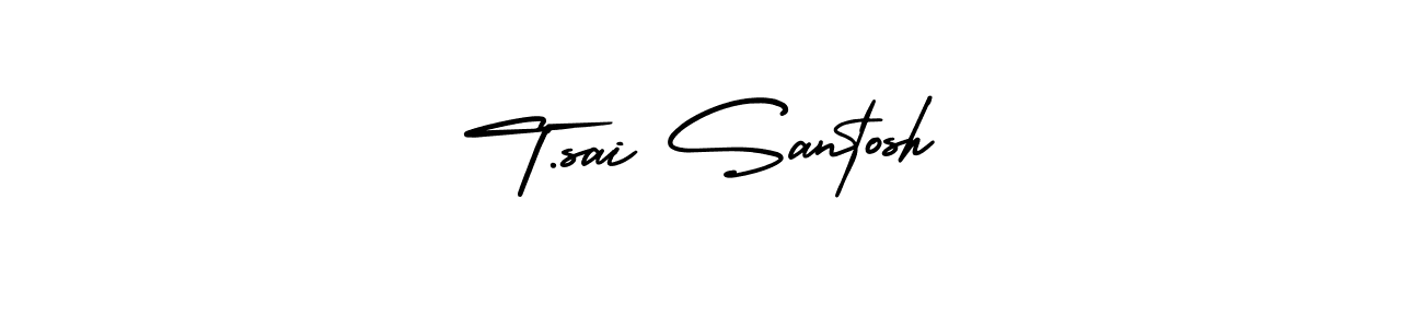 if you are searching for the best signature style for your name T.sai Santosh. so please give up your signature search. here we have designed multiple signature styles  using AmerikaSignatureDemo-Regular. T.sai Santosh signature style 3 images and pictures png