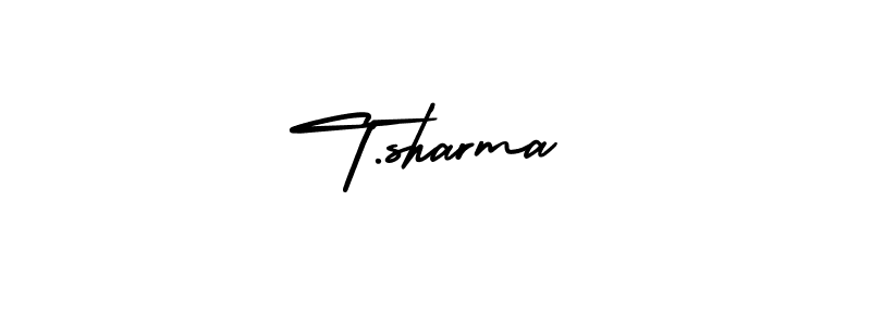 Best and Professional Signature Style for T.sharma. AmerikaSignatureDemo-Regular Best Signature Style Collection. T.sharma signature style 3 images and pictures png