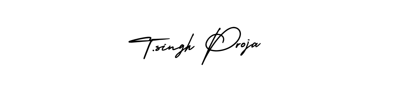 Also You can easily find your signature by using the search form. We will create T.singh Proja name handwritten signature images for you free of cost using AmerikaSignatureDemo-Regular sign style. T.singh Proja signature style 3 images and pictures png