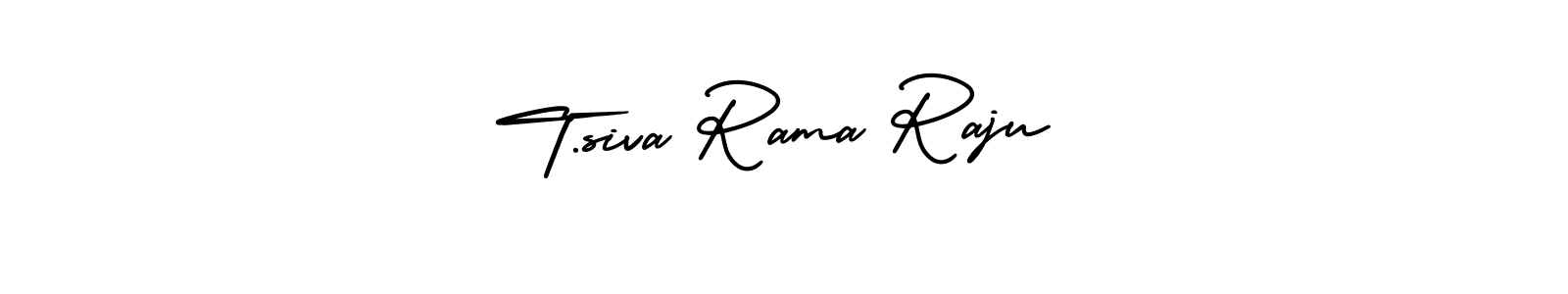 This is the best signature style for the T.siva Rama Raju name. Also you like these signature font (AmerikaSignatureDemo-Regular). Mix name signature. T.siva Rama Raju signature style 3 images and pictures png