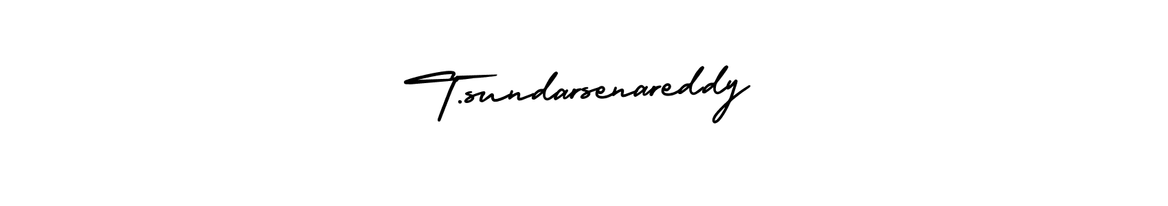 Design your own signature with our free online signature maker. With this signature software, you can create a handwritten (AmerikaSignatureDemo-Regular) signature for name T.sundarsenareddy. T.sundarsenareddy signature style 3 images and pictures png