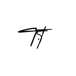 How to make T.t name signature. Use AmerikaSignatureDemo-Regular style for creating short signs online. This is the latest handwritten sign. T.t signature style 3 images and pictures png