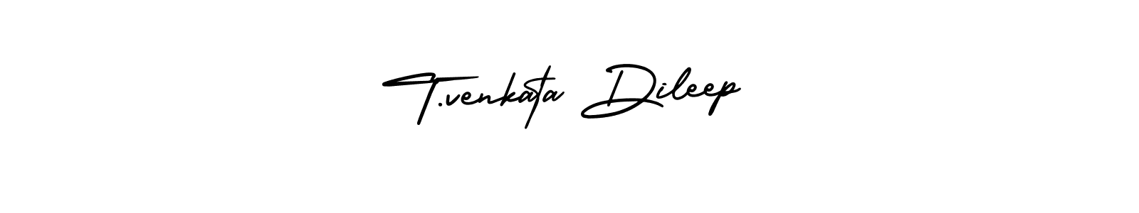 Also we have T.venkata Dileep name is the best signature style. Create professional handwritten signature collection using AmerikaSignatureDemo-Regular autograph style. T.venkata Dileep signature style 3 images and pictures png